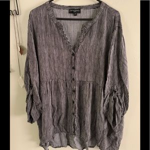 3X babydoll style blouse